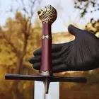 Hand Forged High Stainless Steel Replica Sword Sharp Battle Ready with Stand