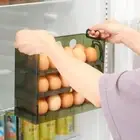 Placstic Refrigerator Egg Storage Box 30/20 Grid Egg Dispenser Kitchen Storage
