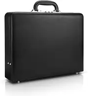 [HAESTUS] Business Briefcase for Men - Hard Case Leather Attache with Lock for Professionals