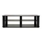 Furinno Nelly Wood Entertainment Center TV Stand for TV up to 50" in Black