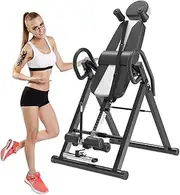 Gravity Inversion Table - Upside Down Machine - Heavy Duty - Black