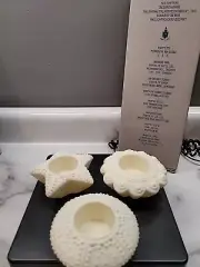 PARTYLITE RETIRED SEA DRIFTERS TEALIGHT TRIO # P7103. Never Used