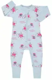 Bonds ‘Stronger Together’ Circus Hippo&Elephant Zippy Wondersuit BNWT Size 00,3