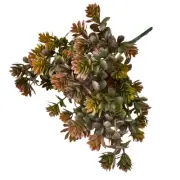 Artificial Succulent Leaf Greenery Bush - Burgundy