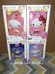 HELLO KITTY & FRIENDS X CARE BEARS PLUSH MY MELODY KUROMI CINNAMOROLL HELLO KITT