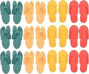 WEKADRIN Eva Manicure Slippers Set of 12 Assembled Pedicure Shoes Disposable Nail Salon Footwear Comfort Convenience