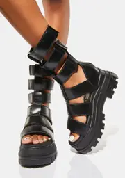 [Buffalo] Aspha Zeus Platform Sandals
