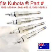 fits 4 x Kubota Glow Plug 15694-65512 B6200D B6200E B6200HSTD B6200HSTE B7100E