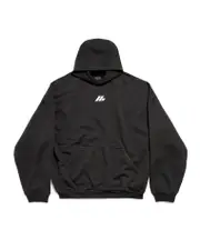 Balenciaga Activewear Large-Fit Hoodie 1,2,3,4 black