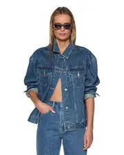 Oversized Jacket Token Krystal - Blue Denim | Ksubi ++