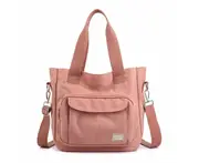 Handbags Messenger Large Waterproof Nylon Bag - Pink