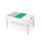 Kids Wooden Lego Construction Table With Storage 3 Plates Play Craft Work AUS