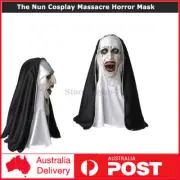 The Conjuring The Nun Cosplay Massacre Horror Mask Prop Ghost Face Halloween