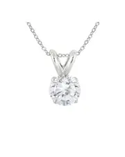 Silver 0.23 ct. tw. Diamond Necklace