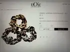 nOir Set of 3 Ombre Leopard Print Scrunchies New in Package