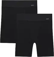 [Hanes] Womens Moves Anti-Chafe Slip Shorts, Microfiber Slip Shorts for Women, 2-Pack
