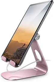 [Lamicall] Tablet Stand, Adjustable Tablet Holder - Aluminum Desktop Dock, Compatible with iPad 9 iPad Mini 6 iPad Pro Air 7.9 9.7 10.5 10.2 11 12.9, Galaxy Tab, E-Reader, Switch, More 4-12.9'' Devices
