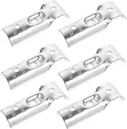 ULTECHNOVO End Rail Clamp Set 6 Pcs Tubing Connector Clamps Rail Clamps Fence Clamps Zinc Plated Steel Easy Installati
