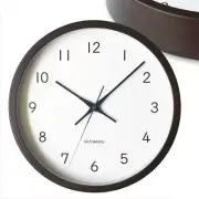 KATOMOKU muku clock 13 brown radio clock continuous second hand km-104BR φ306mm