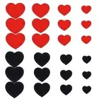 Heart Shape iron on heart patches for clothing Jeans