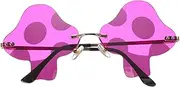 jojofuny Funky Rimless Sunglasses Frameless Glasses for Men Cool and Fun Party Sunglasses for Women