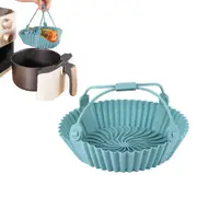 FDA Certified Air Fryer Silicone Tray Air Fryer Liner with Removable Handles