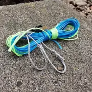 Hammock Tarp suspension line ultra light dyneema blue/lime