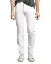 Men's Brixton Slim-Straight Jeans, White, Size 36