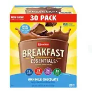 Carnation Breakfast Essential Nutritional Drink Mix Chocolate 30Ct FREE SHIPPING