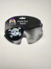 Adult Pirate Eye Patch Skull Crossbone Eye Patch Mask for Halloween Black New