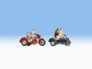 Noch 15905 - Motorcyclists and Sidecars - OO/HO Gauge Figures