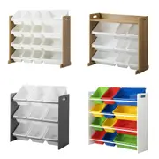 Oikiture Kids Toy Box Organiser Display Shelf Storage Rack Drawer