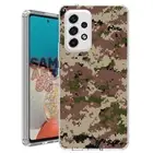For Samsung Galaxy A23 5g A52 A53 TPU Case Cover+Glass(Digi Woods Camo)