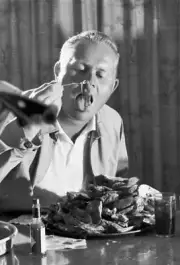 Cajun Classic Open Invitational Closeup of Jack Nicklaus eating fo- Old Photo