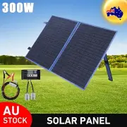 12V 300W Flexible Folding Solar Panel Kit Generator Camping Charging Controller