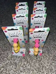 8 Pop It! Bands By Chuckle & Roar Pink, Yellow And Peach Fidget Bracelet