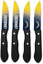 The Sports Vault NFL Los Angeles Chargers Steak Knife Set