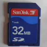 SANDISK (晟碟) 32MB SD MEMORY CARD 存儲卡