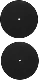 SEWACC 2Pcs Felt Turntable Mat Record Protective Pad for Phonograph Thickness Durable Felt Material for Vibration Scratch Protection for Home Use