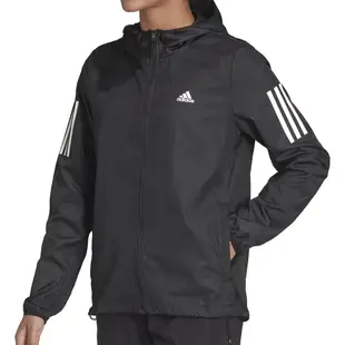 Adidas 女款 黑色 運動 休閒 口袋 反光 連帽外套 外套 H59271