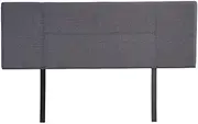 Linen Fabric Queen Bed Headboard BedHead - Grey