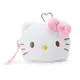 【震撼精品百貨】凱蒂貓_Hello Kitty~日本SANRIO三麗鷗 KITTY造型絨毛窗口化妝包附愛心扣環-大臉*32370