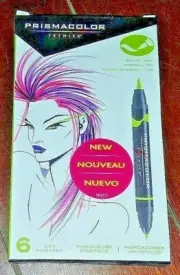 6pc Prismacolor Premier Double Ended Art Markers [Brush/Fine Tip] #1775840