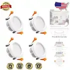 Modern 5W Dimmable LED Recessed Ceiling Lights - 5000K Daylight White (4 Pack)