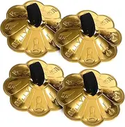 JOINPAYA 2 Pair Copper Finger Cymbals for Musical Hand Cymbals Perfect for Dancer Party