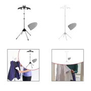 Handheld Garment Steamer Rack with Ironing Glove for Coat Cloakroom Clothes