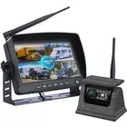 Digital Wireless 7" car monitor solar magnetic reverse backup camera RV caravan