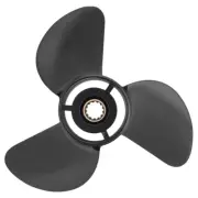 663-45978-00-98| 10.25 x 16-G Black Stainless Outboard Prop Fit Yamaha 40-60HP