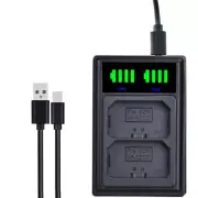 LCD DUAL Battery Charger For Canon LP-E6 E6N Pro LC-E6 E6E EOS R Ra R5 R6 5DS R
