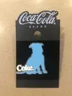 New Coke Blue Dog Silhouette Pin Coca Cola